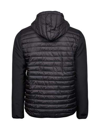 T-9628-Mens Hooded Crossover Jacket
